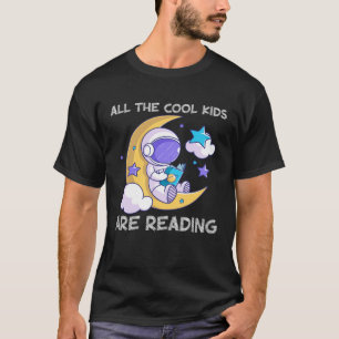 All the Cool Kids Are Reading Book and Reading T-Shirt