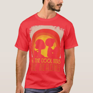 All the Cool Kids are Reading Book Vintage Reto Su T-Shirt