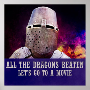 All the dragons beaten let's go to a movie poster