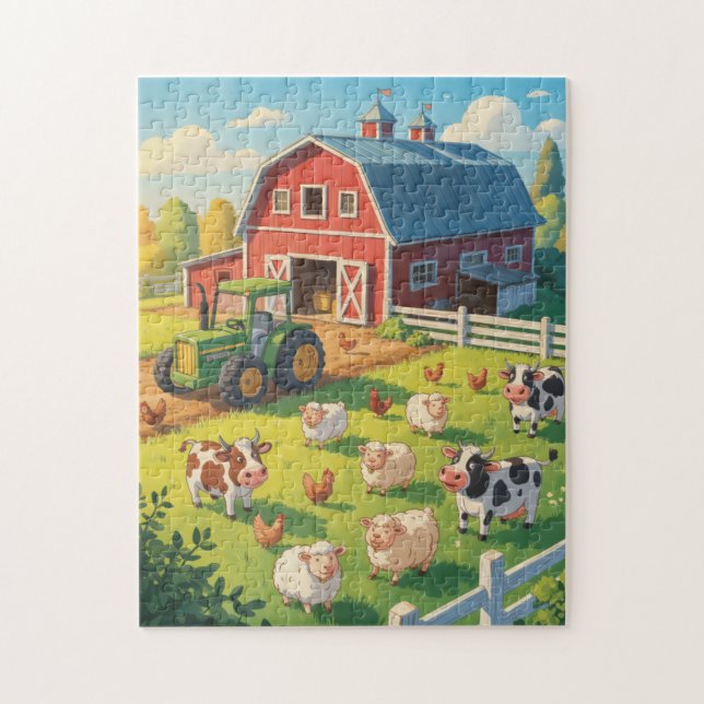 All the Farm Animals Jigsaw Puzzle (Vertical)