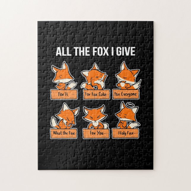 All The Fox I Give Jigsaw Puzzle (Vertical)