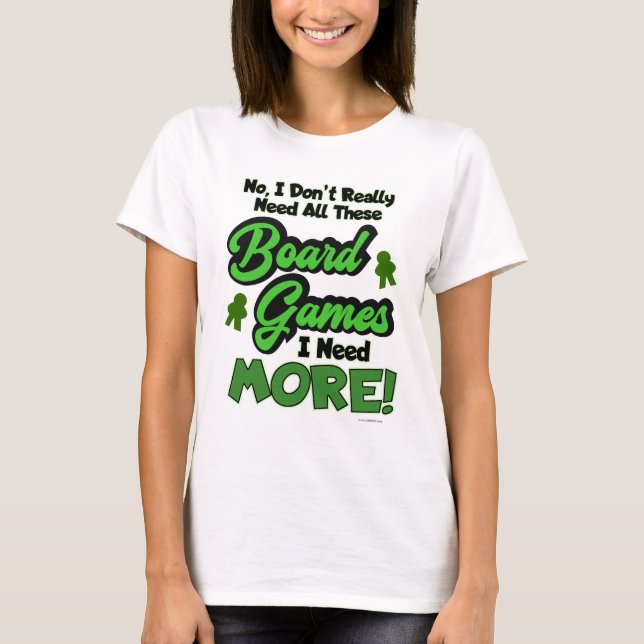 All The Games Boardgame Collecting Fun T-Shirt (Front)
