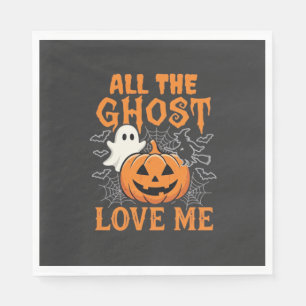 All The Ghost Love Me Halloween Design_1 Napkin