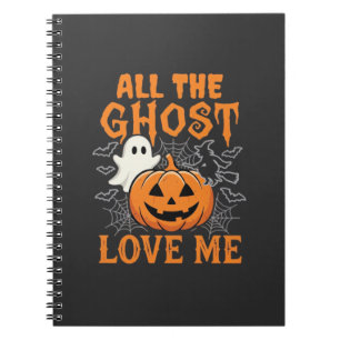 All The Ghost Love Me Halloween Design_1 Notebook