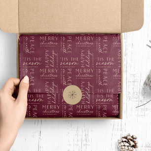 All The Holiday Wishes Personalised Tissue Paper