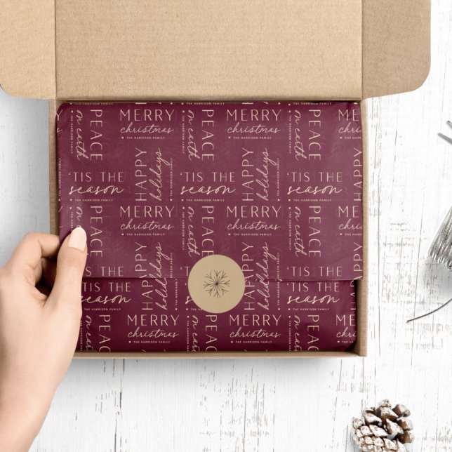 All The Holiday Wishes Personalised Tissue Paper (Creator Uploaded)