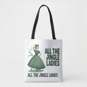 All The Jingle Ladies Christmas Girly Xmas Tote Bag