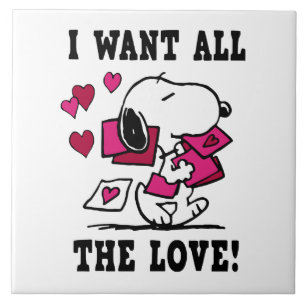 All The Love Valentine Ceramic Tile