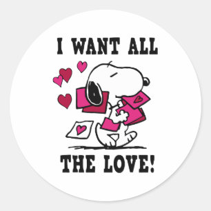 All The Love Valentine Classic Round Sticker