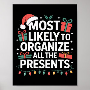 All The Presents Organiser Most Likely Christmas Poster