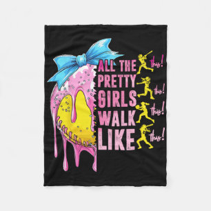 All The Pretty Girls Walk Like This Softll Lover S Fleece Blanket