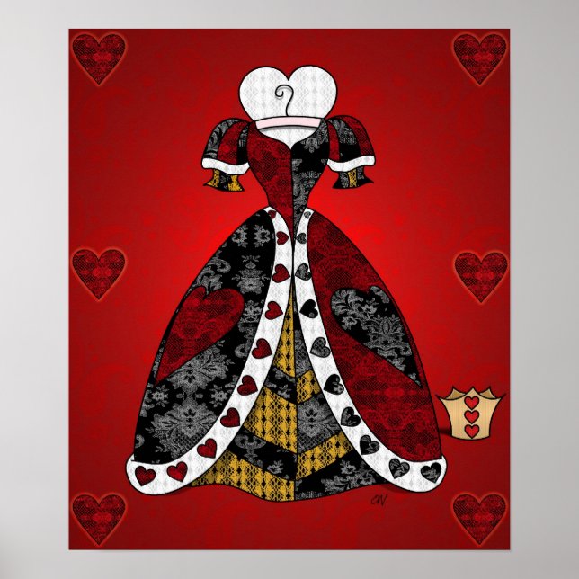 'All the Queen's Hearts' Print (Front)
