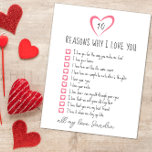 all the reasons why I love you. 10 reasons we love Card<br><div class="desc">10 Reasons Why I Love You – Personalised Card Share all the little things that make someone special with this “10 Reasons Why I Love You” personalised card. ❤️ Each of the ten pink squares features a white heart checkbox where you can type your own heartfelt reasons — from “you...</div>