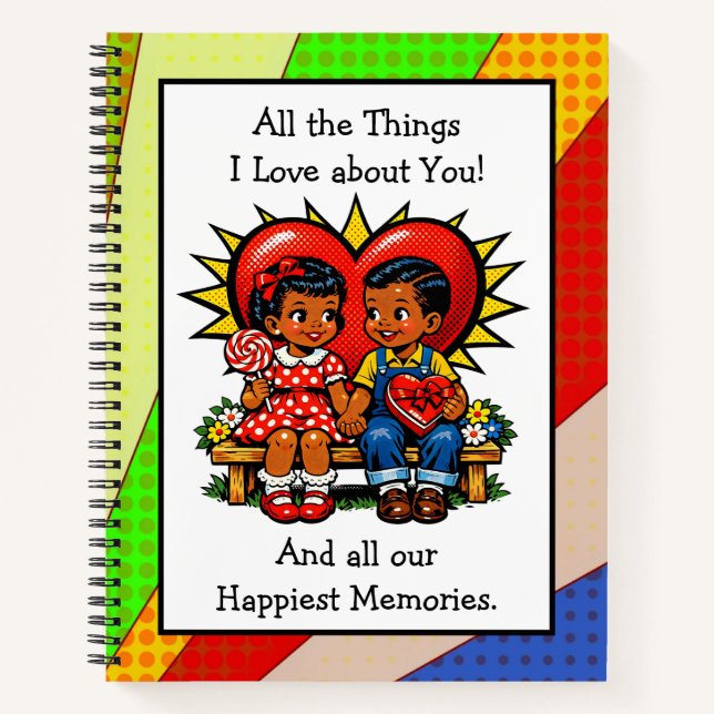 All The Things I love About You  Valentine Notebook (Front)