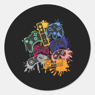 All The Things Video Game Controller 1  Classic Round Sticker