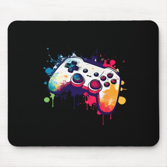 All The Things Video Game Controller Gamer Boys Me Mouse Pad (Front)