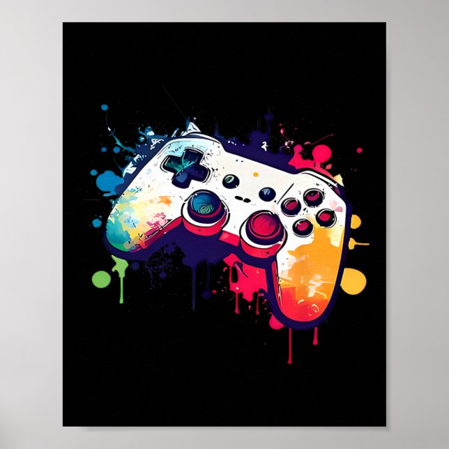 All The Things Video Game Controller Gamer Boys Me Poster (Front)