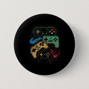 All The Things Video Game Controller Gamer Graphic 6 Cm Round Badge