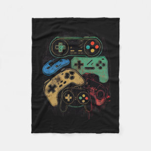 All The Things Video Game Controller Gamer Graphic Fleece Blanket