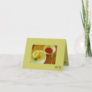 All the time, I miss you - Tomato Soup Card