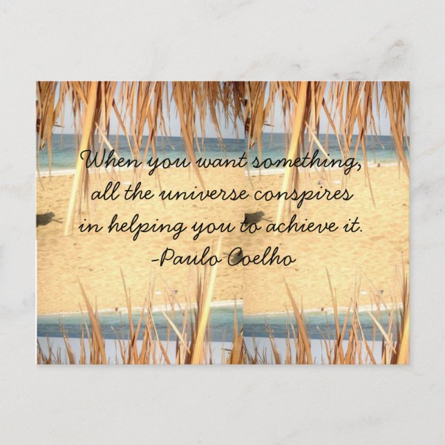 All The Universe Conspires Postcard (Front)