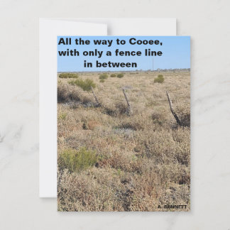 All the way to Cooee Postcard