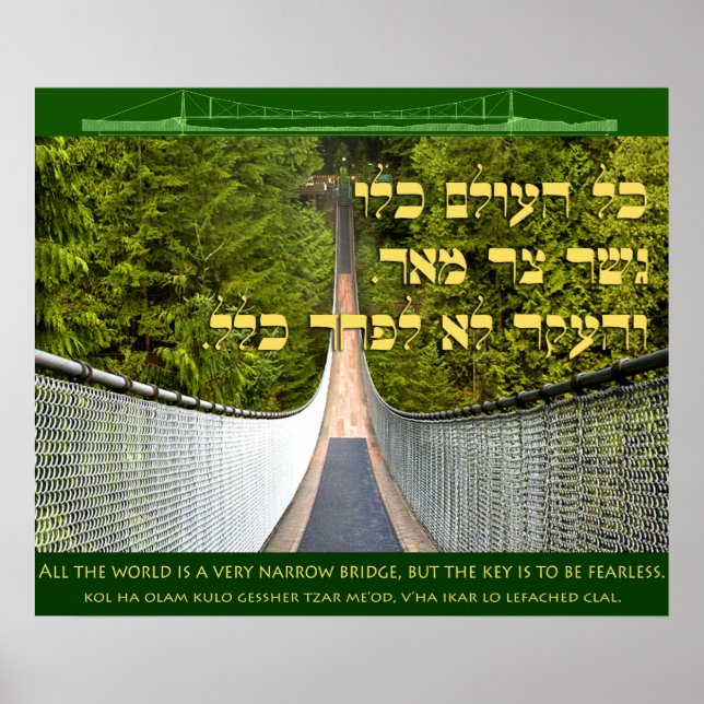 All the World is A Narrow Bridge Poster (Front)