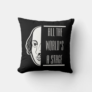 All The World's A Stage Shakespeare Quote Thespian Cushion