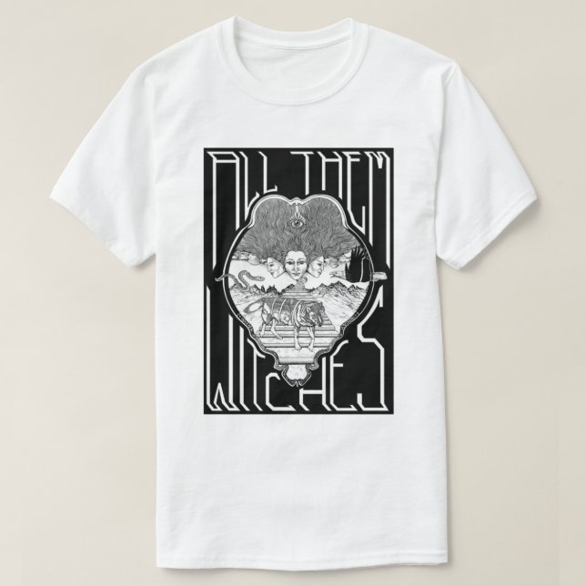 All them witches  ATW black and white   .   T-Shirt (Design Front)
