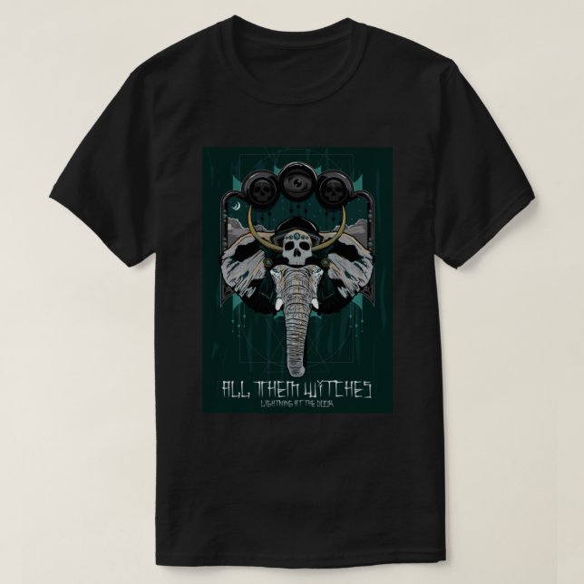 All them witches ATW colourful skull  (1) T-Shirt (Design Front)