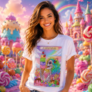 All These Flavours Sugar Skull Candy Tarot T-Shirt