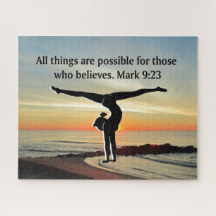 ALL THINGS ARE POSSIBLE FOR THIS GYMNAST PUZZLE