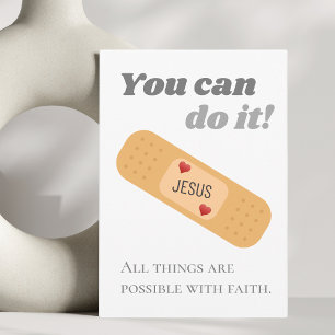 All things are possible with faith Jesus  Postcard