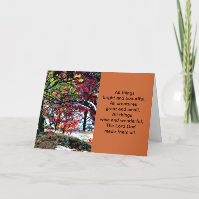 All Things Bright and Beautiful Card (Front)