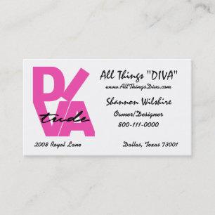 "All Things Diva" Business Card