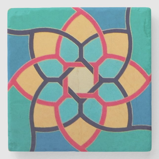 All Things Fall Apart - Centre B - Marble Coaster (Front)