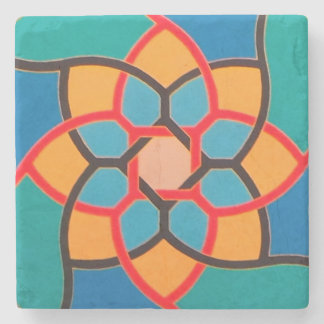 All Things Fall Apart - Centre D - Marble Coaster