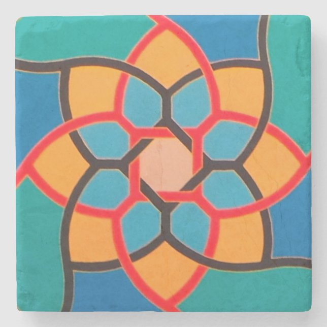 All Things Fall Apart - Centre D - Marble Coaster (Front)