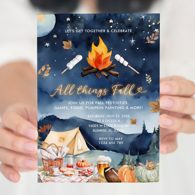 All Things Fall Celebration Neighbourhood Fall  Invitation (Creator Uploaded)
