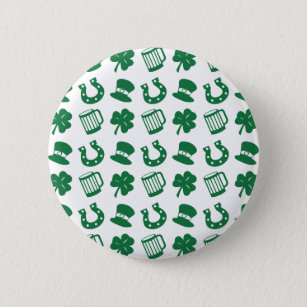 all things irish, pattern 6 cm round badge