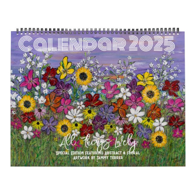 All Things Lovely - 2025 Art Calendar (Cover)