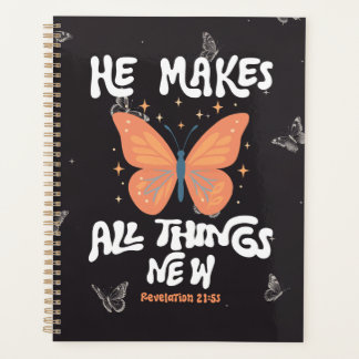 All Things New Christian Faith Bible Verse Planner