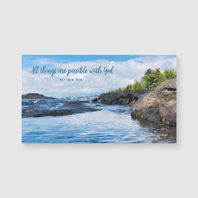 All Things Possible Inspiring Photography Magnet (Front)