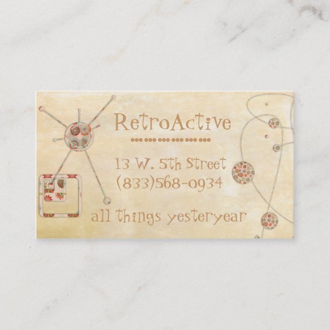 All Things Retro Business Card (Front)