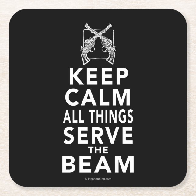 All Things Serve The Beam Square Paper Coaster (Front)