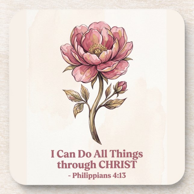 All Things Through Christ Coaster (Front)