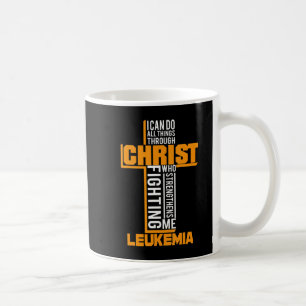 All Things Through Christ Leukaemia Warrior Awaren Coffee Mug