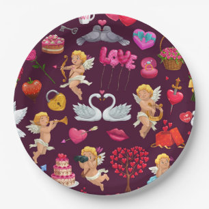 All Things Valentine Paper Plate