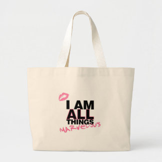 All Things White Large Tote Bag
