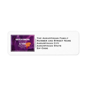 ALL THINGS WORK TOGETHER   Rom 8:28   Christian Return Address Label